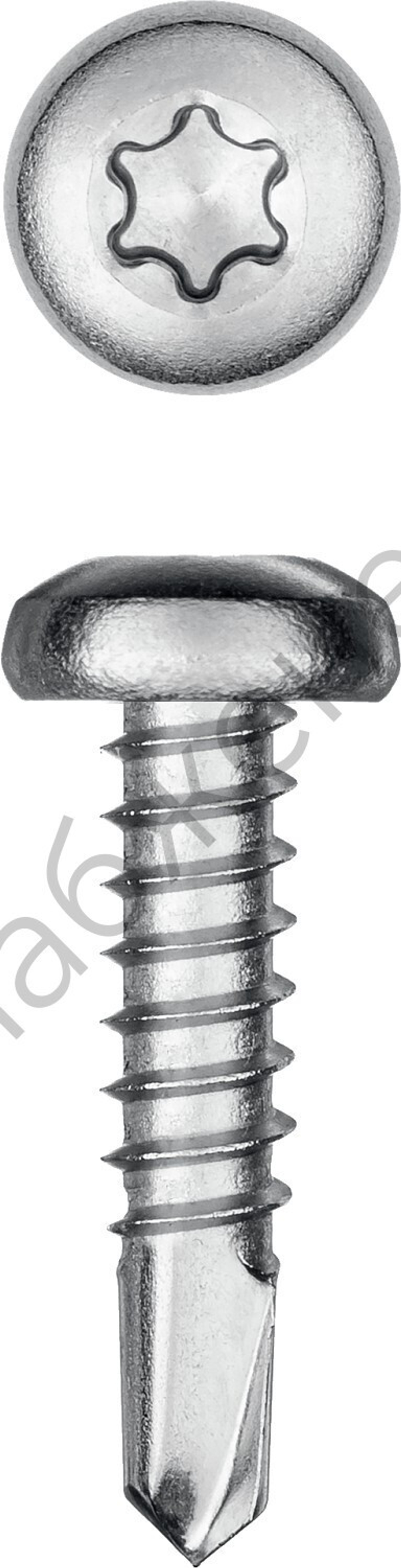 KRAFTOOL DS-P 16 х 3.5 мм, А2, сверло, полукр. головка, ТХ15, саморез нержавеющий, 1000 шт (300931-35-016)