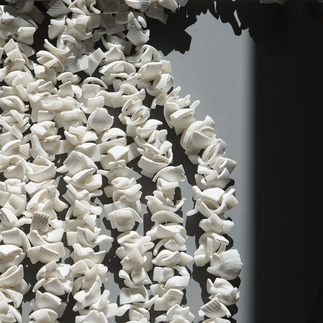 Бусины из ракушек, фриформ, 12-16мм, белый