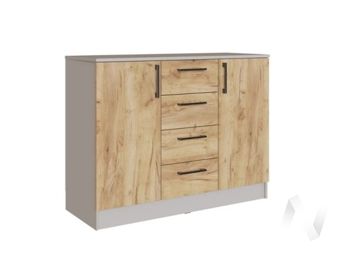 Комод Спальня Вегас (кашемир/дуб крафт золотой)
