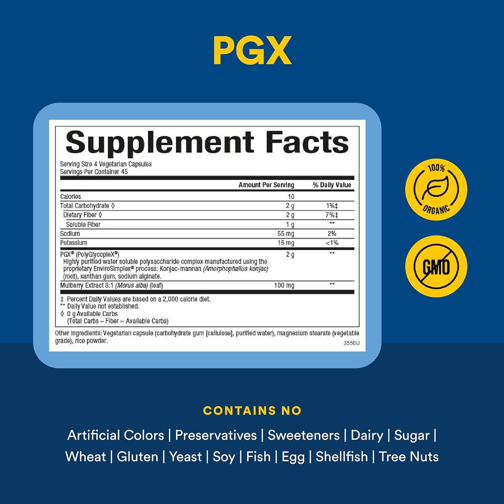 Natural Factors, WellBetX PGX, с шелковицей, 180 вегетарианских капсул