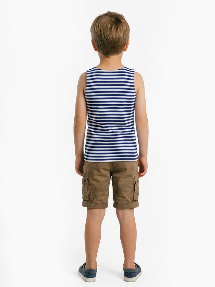 Тельняшка-майка детская х/б синяя