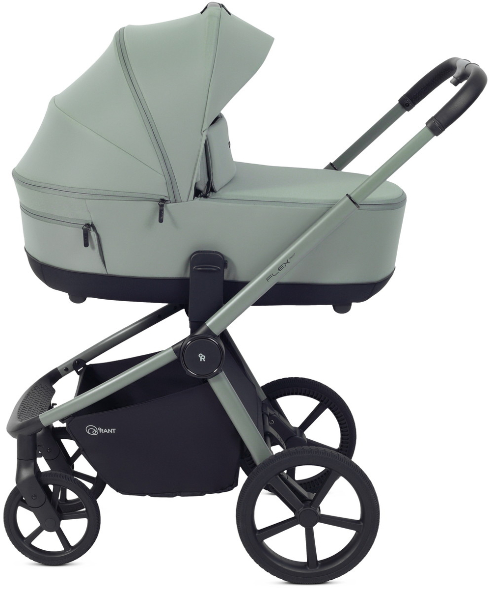 Детская коляска Rant Flex Therm Soft 4 в 1 с автокреслом Miro Black и база Forest Green