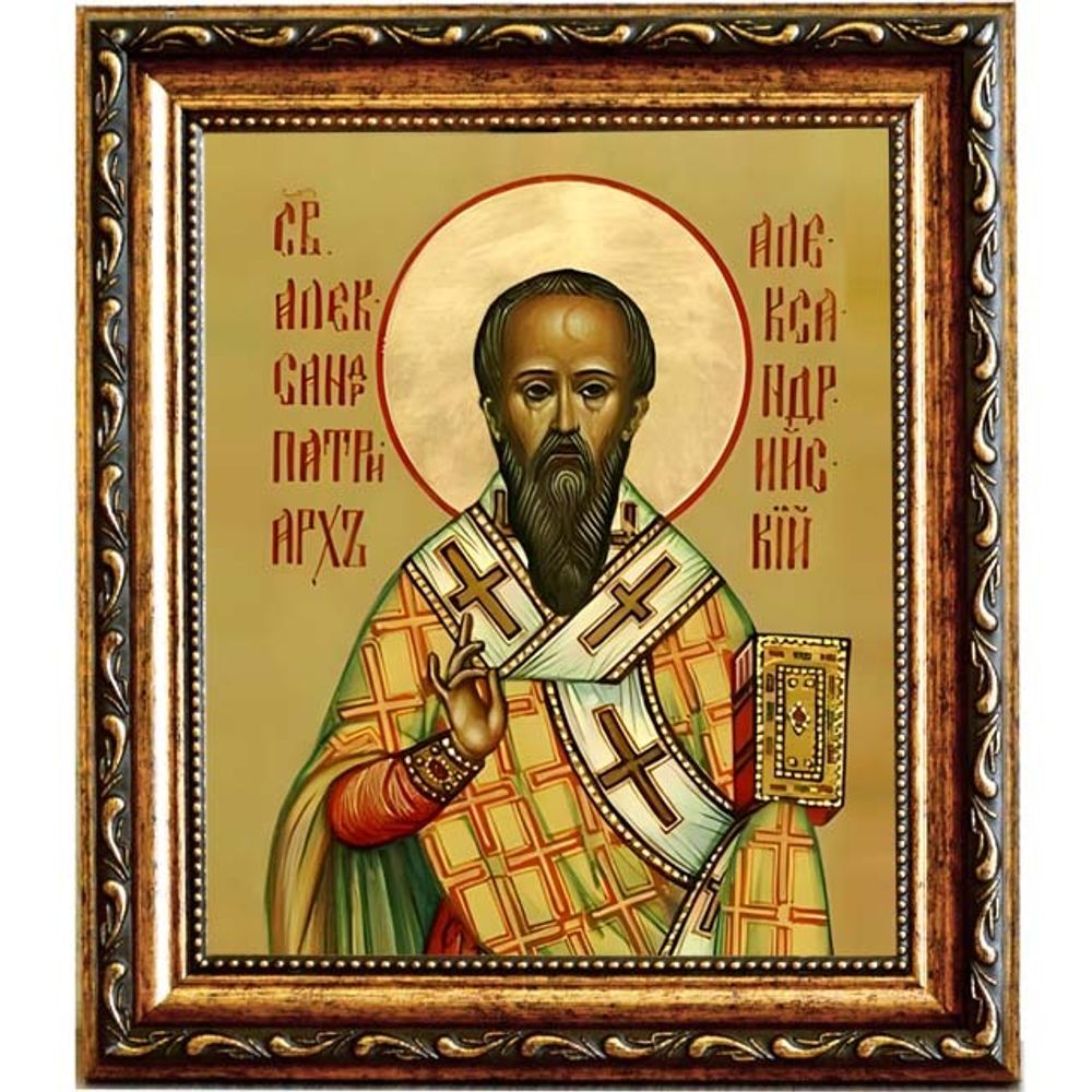 Александр Александрийский святитель, патриарх. Икона на холсте.