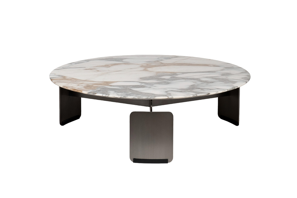 Стол журнальный Garda Decor Garda Decor, мрамор Арабескато Корчия (Arabescato Corchia) d90*28 см