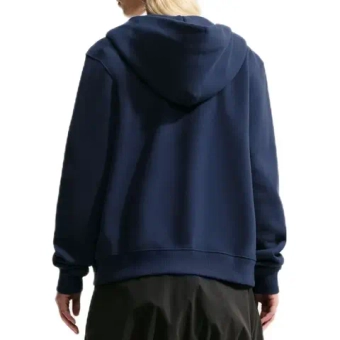 Женская Кофта теннисная Nike Studio Fleece Medium Weight Full Zip - midnight navy/sail
