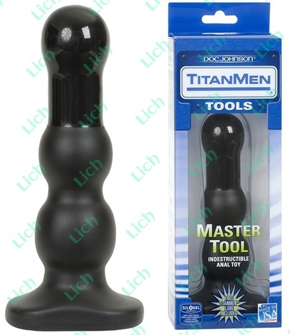 Анальная рельефная пробка TITANMEN MASTER TOOL #3