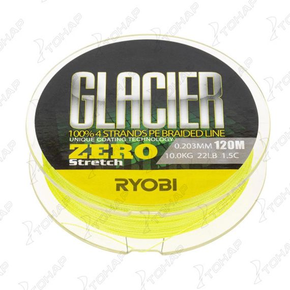 Шнур GLACLER ZERO-120M 1,5/d-0.203mm yellow Ryobi