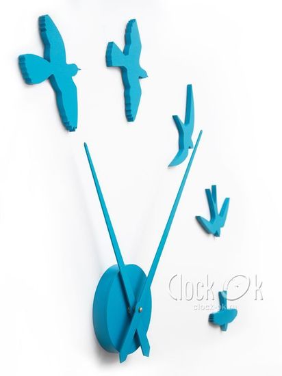 Настенные 3D часы "Птицы"