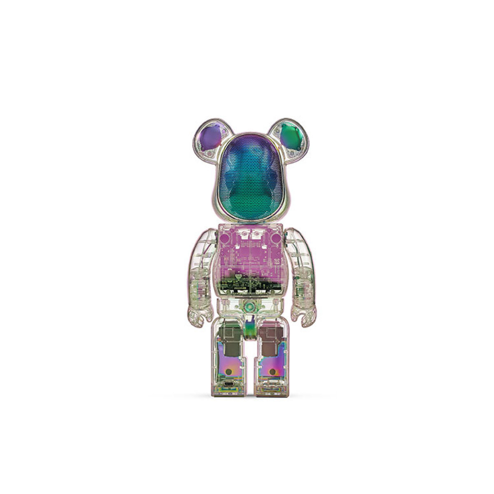 Дизайнерские игрушки BE@RBRICK AUDIO IRIDESCENT 400％ Portable Bluetooth(R) Speaker Crystal Halo/Pearl Mirage/Black Aurora, BE@RBRICK-2409-SW0021