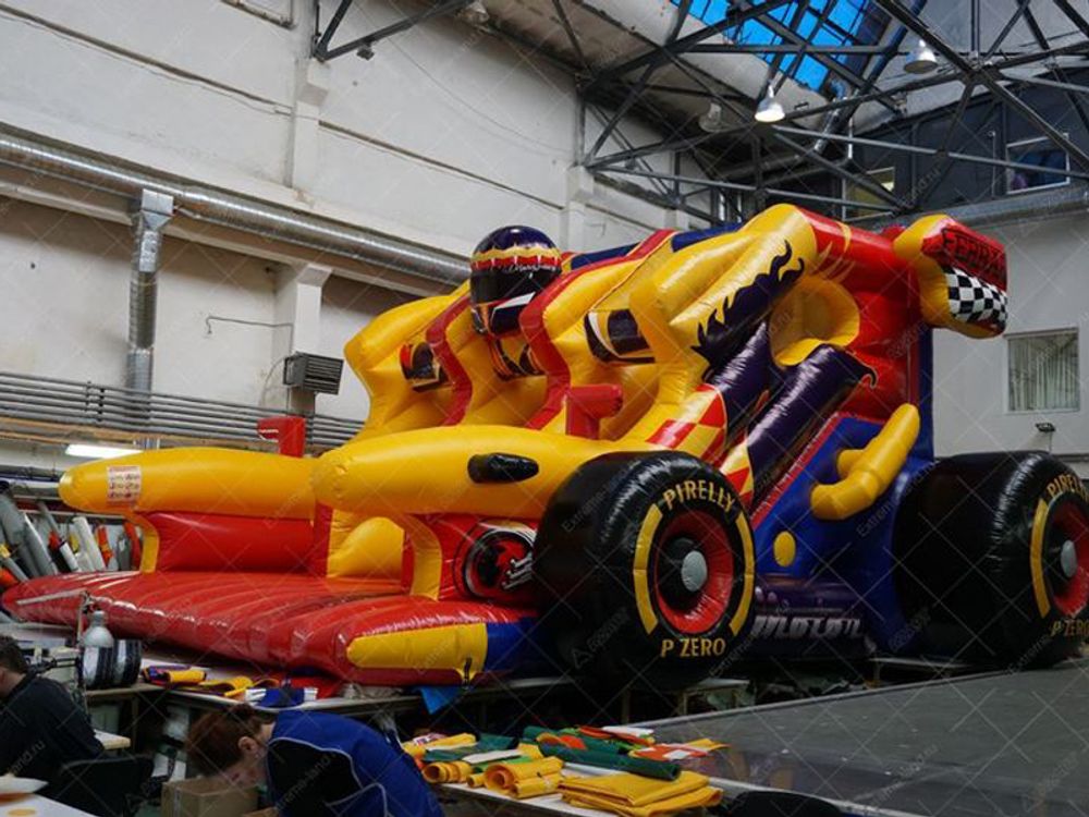 Батут-горка "Формула 1"