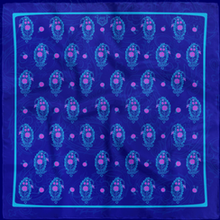 Yaylıq\Scarf Butalı (mavi) 30×30 sm