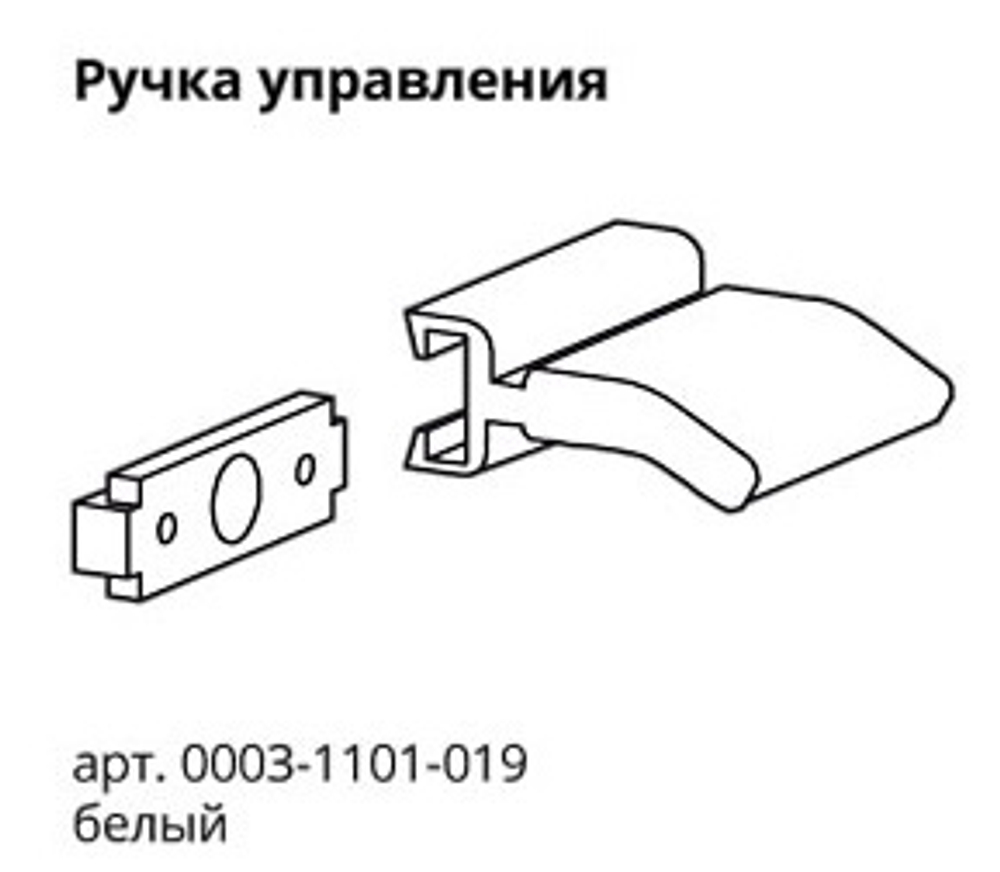 Карниз РиМини для римских штор, система RM2 с двумя ручками, ширина 140 см