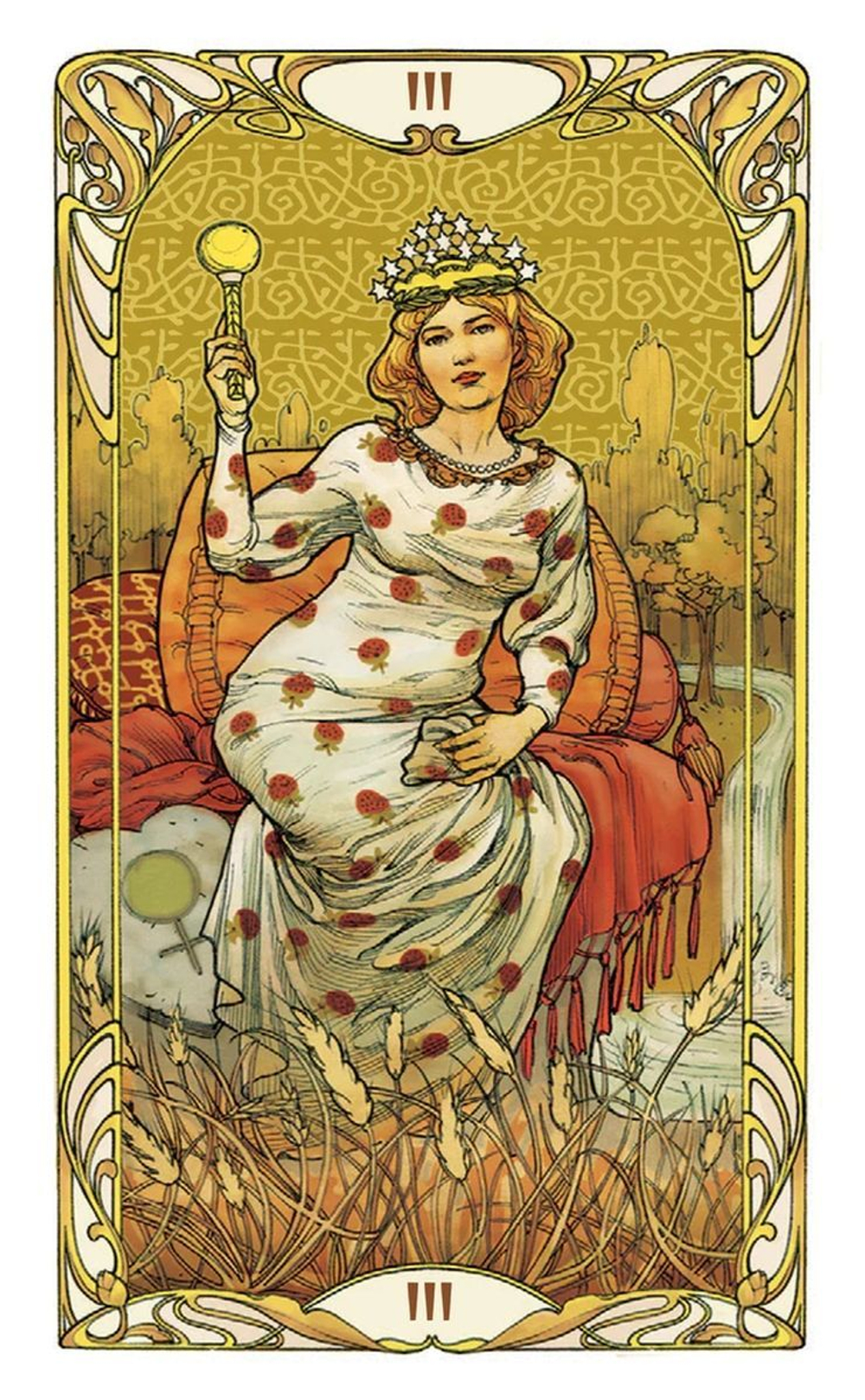 Мини Таро Арт-Нуво Золотое / Mini Golden Art Nouveau Tarot