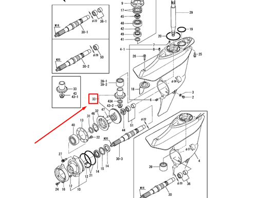 196322-04650 GEAR ASSY, 20/31