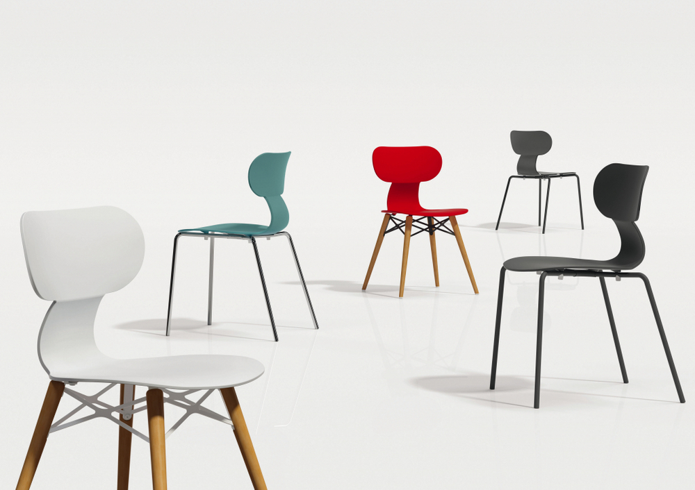 Стул пластиковый Papatya Yugo-S Wox Beech, белый