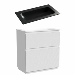 Тумба с раковиной Sancos FOLK Floor FL80FW/CN7012MB 80 Bianco