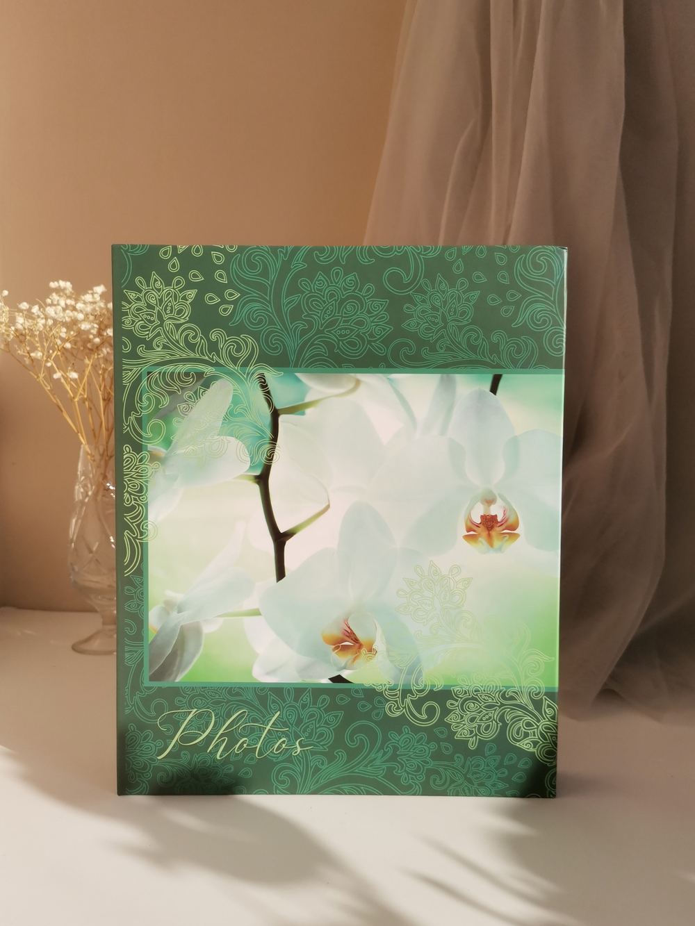 Фотоальбом на 200 фото 10х15 см, пластик. листы bloom Орхидеи