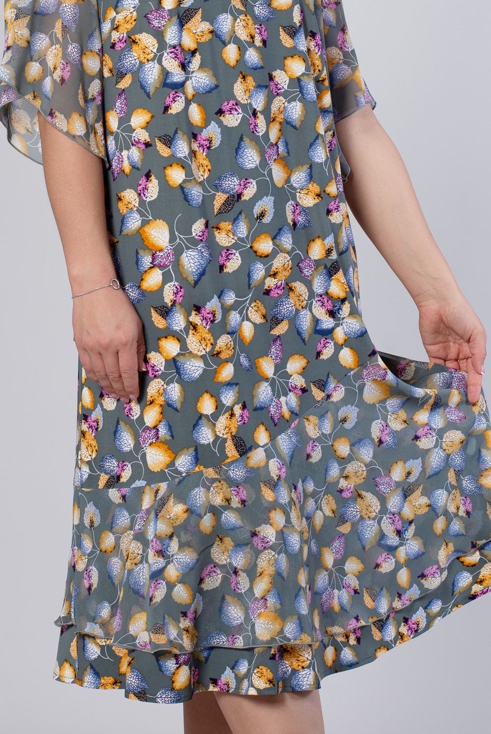 Платье женское 3979зп, листок зеленый #172ЛЗ053979зп