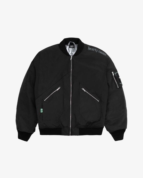 Бомбер Heartz Going Dark черный