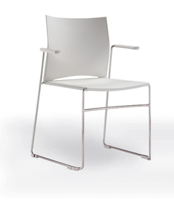 Web стул на полозьях с подлокотниками