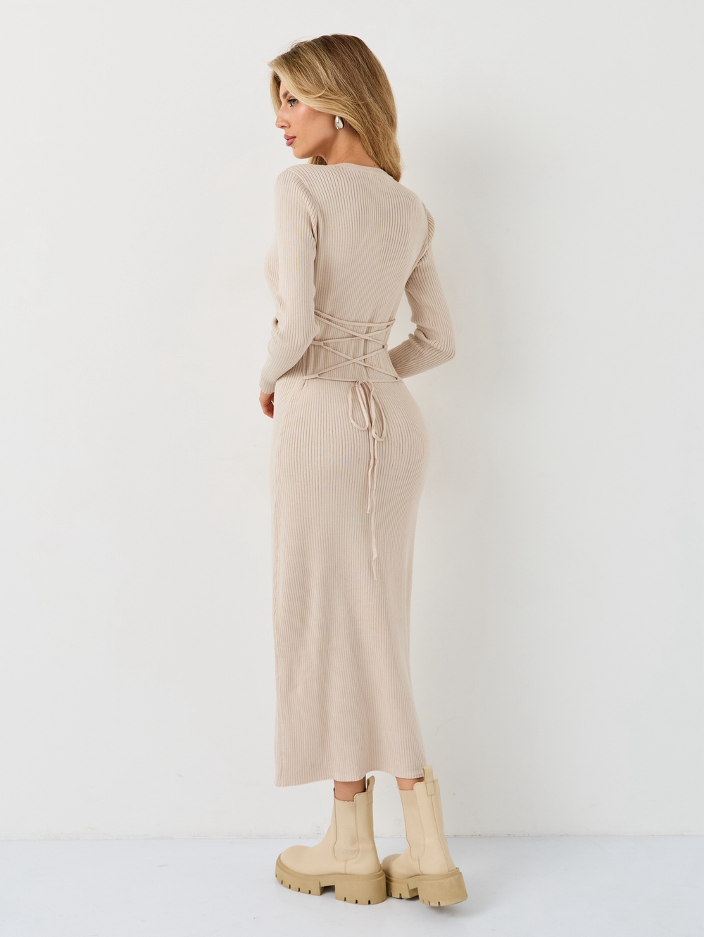 Платье лапша с завязками