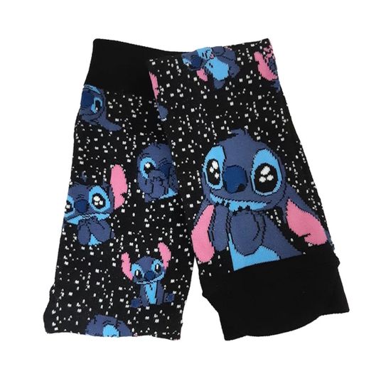 Носки Лило и Стич Стич и звездопад, р-р 38-44 (черный)