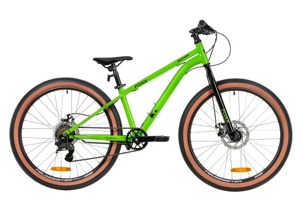 Велосипед 24" FOXX BOXXER р.12" сталь, зеленый