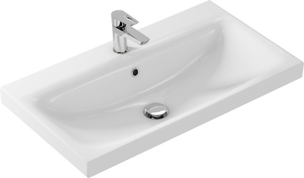 Раковина мебельная MODUO 80 узкая 1 отв.