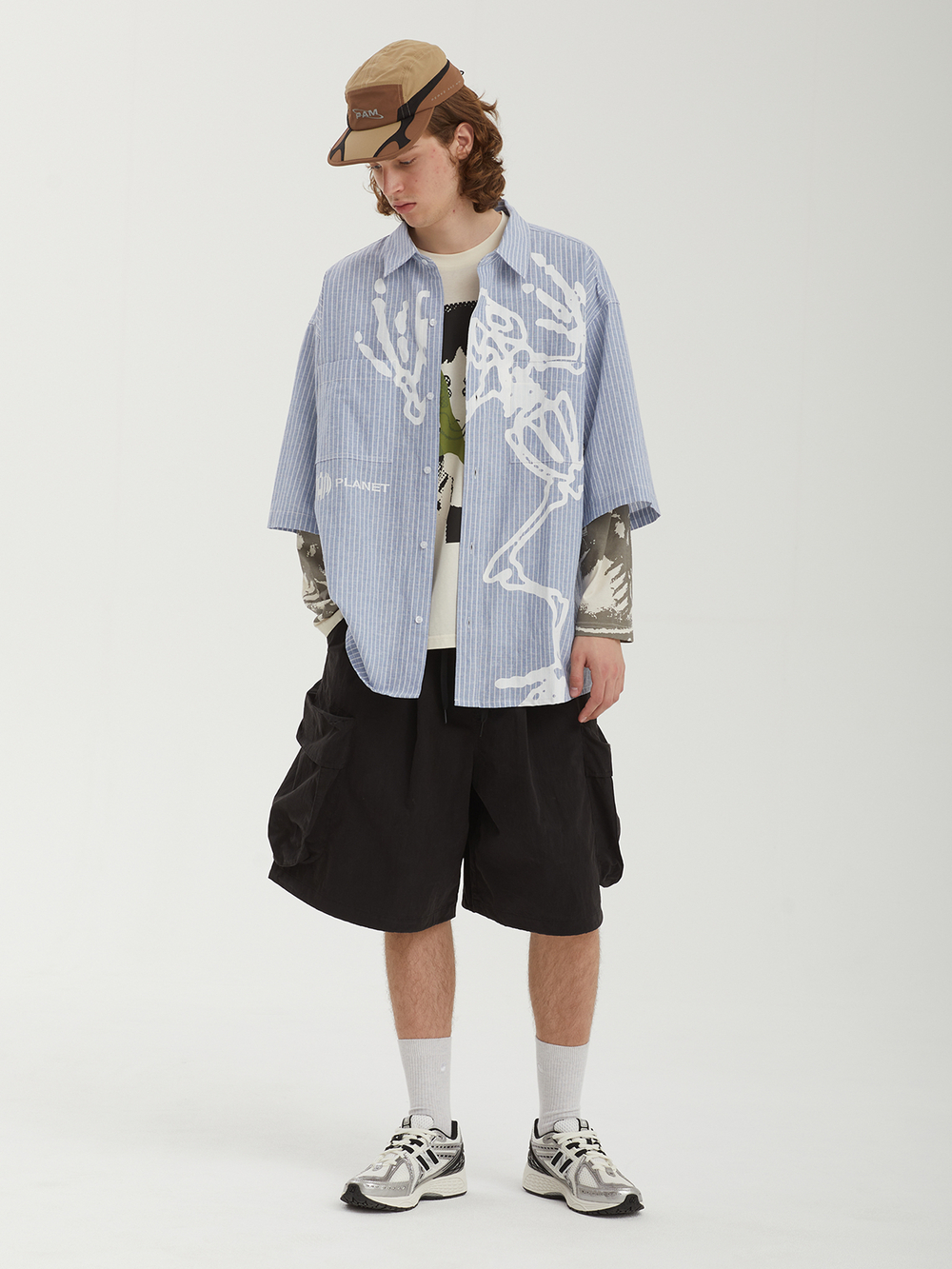 Мужская Рубашка Lil' Bone Oversized Shirt