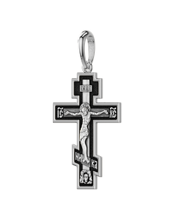 Крест прямой нательный. Серебро 925 пробы.