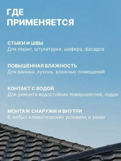 Tytan, Герметик каучуковый кровельный 310 мл, бесцветный