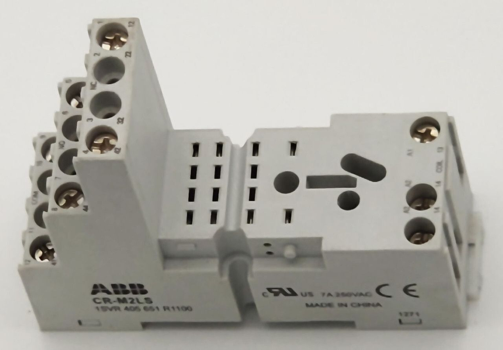 Колодка цоколь для реле CR-M 2ПК ABB CR-M2LS 1SVR405651R1100