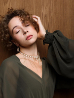 Колье "Mountain Plump Cross" Gold