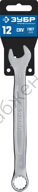 ЗУБР 12 мм, комбинированный гаечный ключ, Профессионал (27087-12)