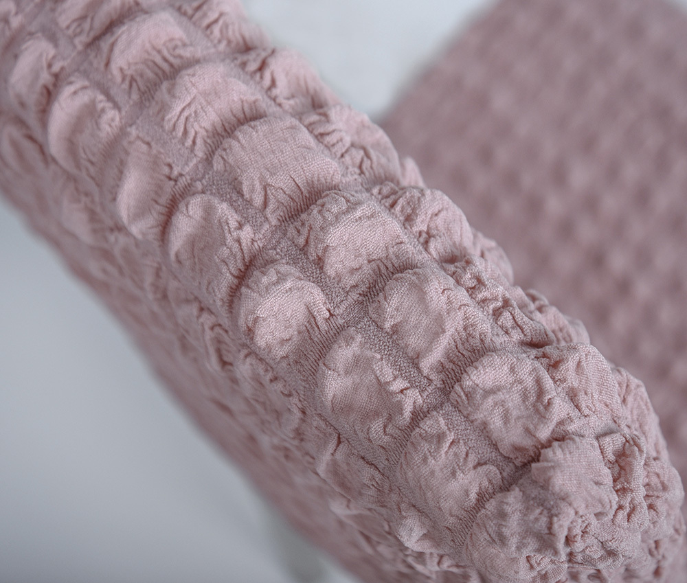 Чехол на стул без оборки со спинкой, цвет Пудра, Набор 4 шт.