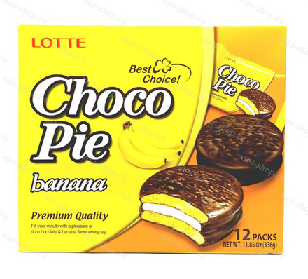 Пирожное Choco Pie banana, 336 гр.