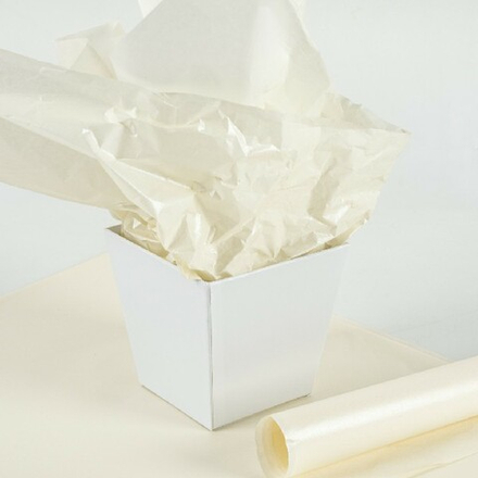 Бумага тишью Влагостойкая "Перламутр" 48*68см Молочная (20л)