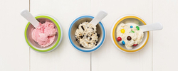 Мороженица ice cream maker голубая