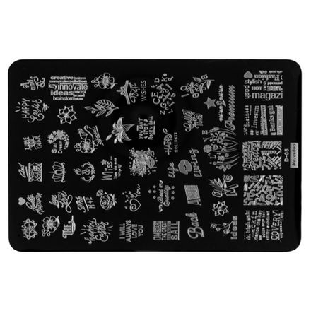 Irisk Пластина для стемпинга 032, 9,5х14,5см