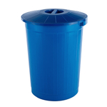 Бак 60 л с крышкой, цвет синий