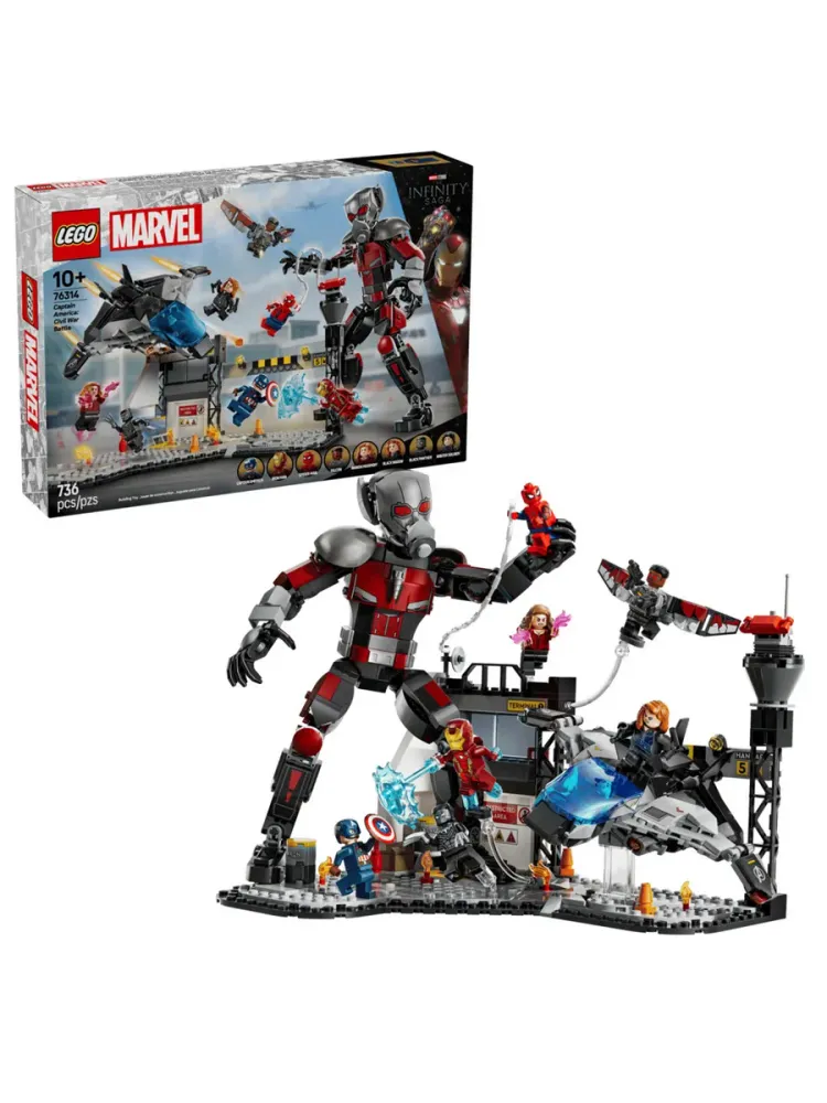 Конструктор Marvel 76314 Капитан Америка: Гражданская война