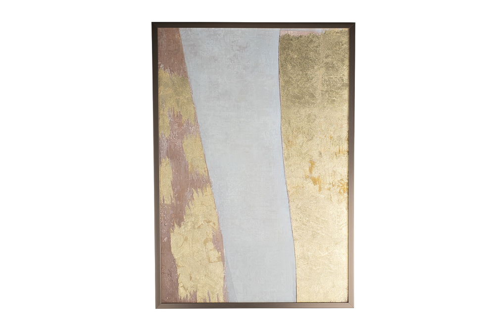 Холст "Золотое искусство-2" 70x100 см,багет латунь, зол.поталь Garda Decor