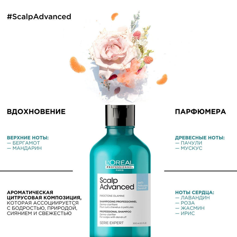 L'Oreal Скальп Анти-Дандрифф шампунь 300мл