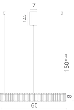 Подвесная люстра Divinare RENATA 1135/02 SP-36