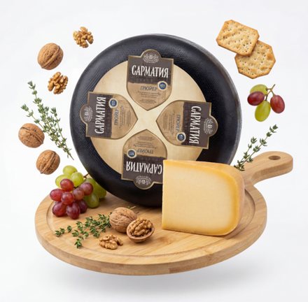 Сыр Грюйер выдержанный 45% ТМ Сарматия, Беловежские сыры