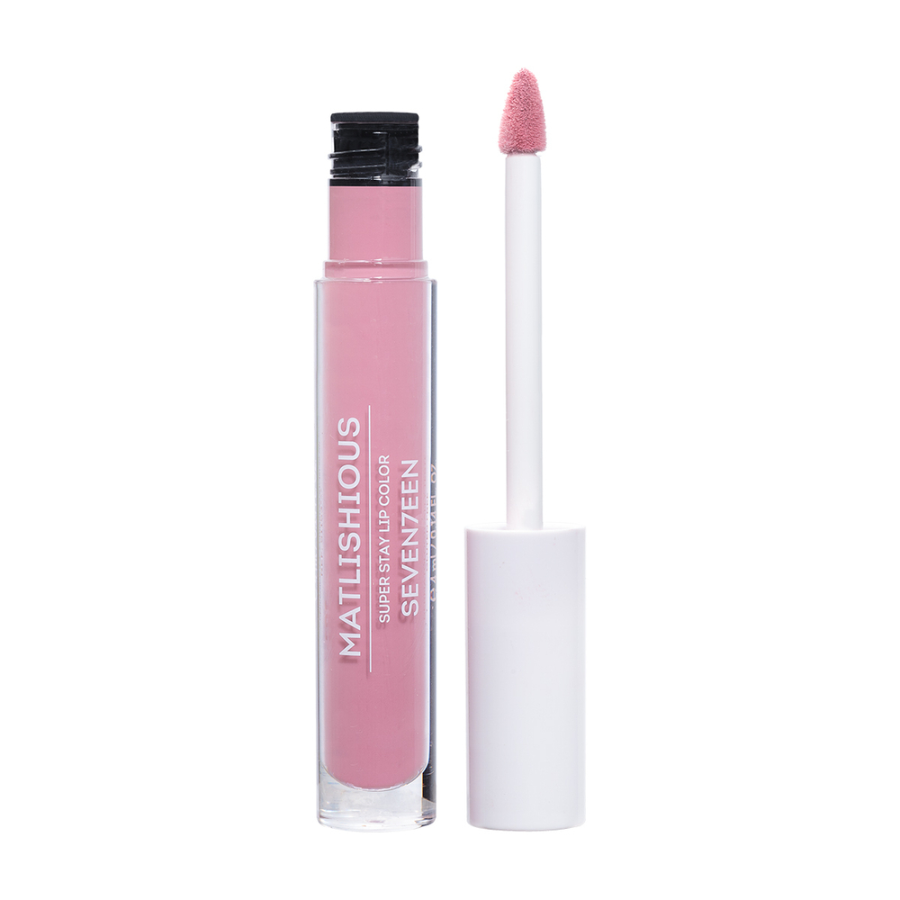 Seventeen Помада-блеск для губ Matlishious Super Stay Lip Color, жидкая, тон №08, Нежный розовый, 4 мл