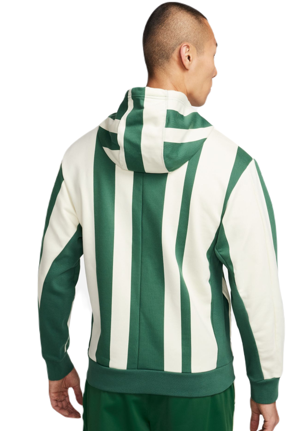 Мужская теннисная кофта Nike Court Heritage Dri-Fit Fleece Tennis Hoodie - gorge green/coconut milk