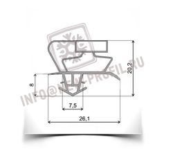 Уплотнитель для холодильника Sharp SJ-59M-BE м.к 730*520 мм(017 АНАЛОГ)