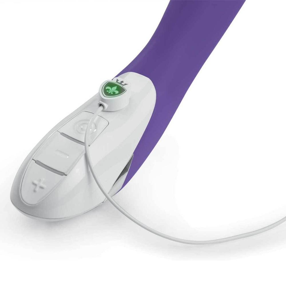 Фиолетовый вибратор Mystim Danny Divido - 27 см. (Цвет: фиолетовый)