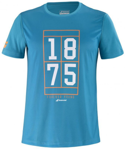 Футболка мужская теннисная Babolat Execerise Graphic Tee Men - caneel bay
